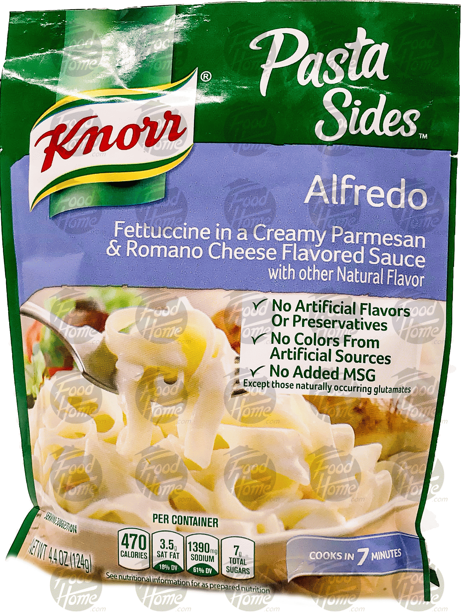 Knorr Pasta Sides alfredo, fettuccini in a creamy parmesan & romano cheese flavored sauce Full-Size Picture